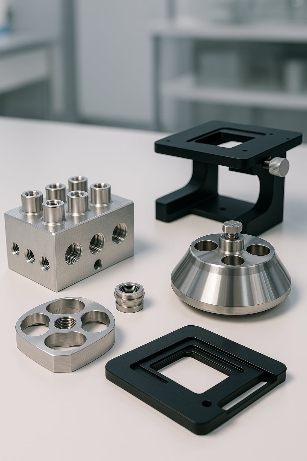 Biotech Machining components by Noron Precision